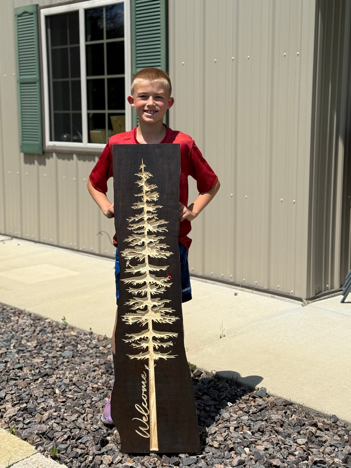 Live Edge Welcome Tree 8-27