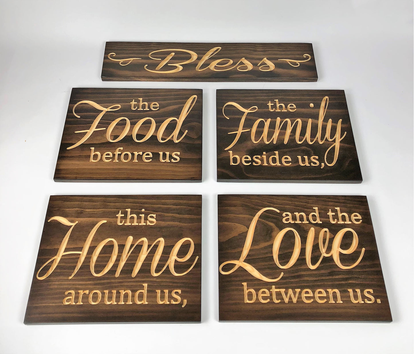 Bless the Food Before Us - Five Sign Set