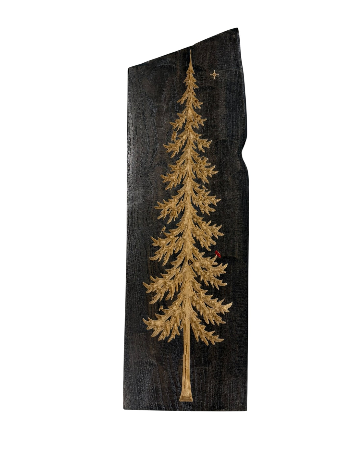 Frostpine — Live Edge Vertical Pine Tree Wall Art
