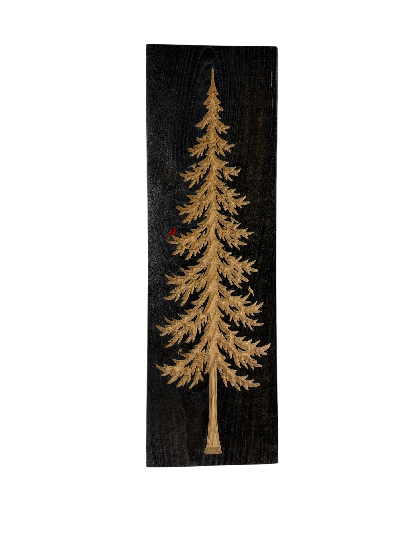 Frostpine — Live Edge Vertical Pine Tree Wall Art