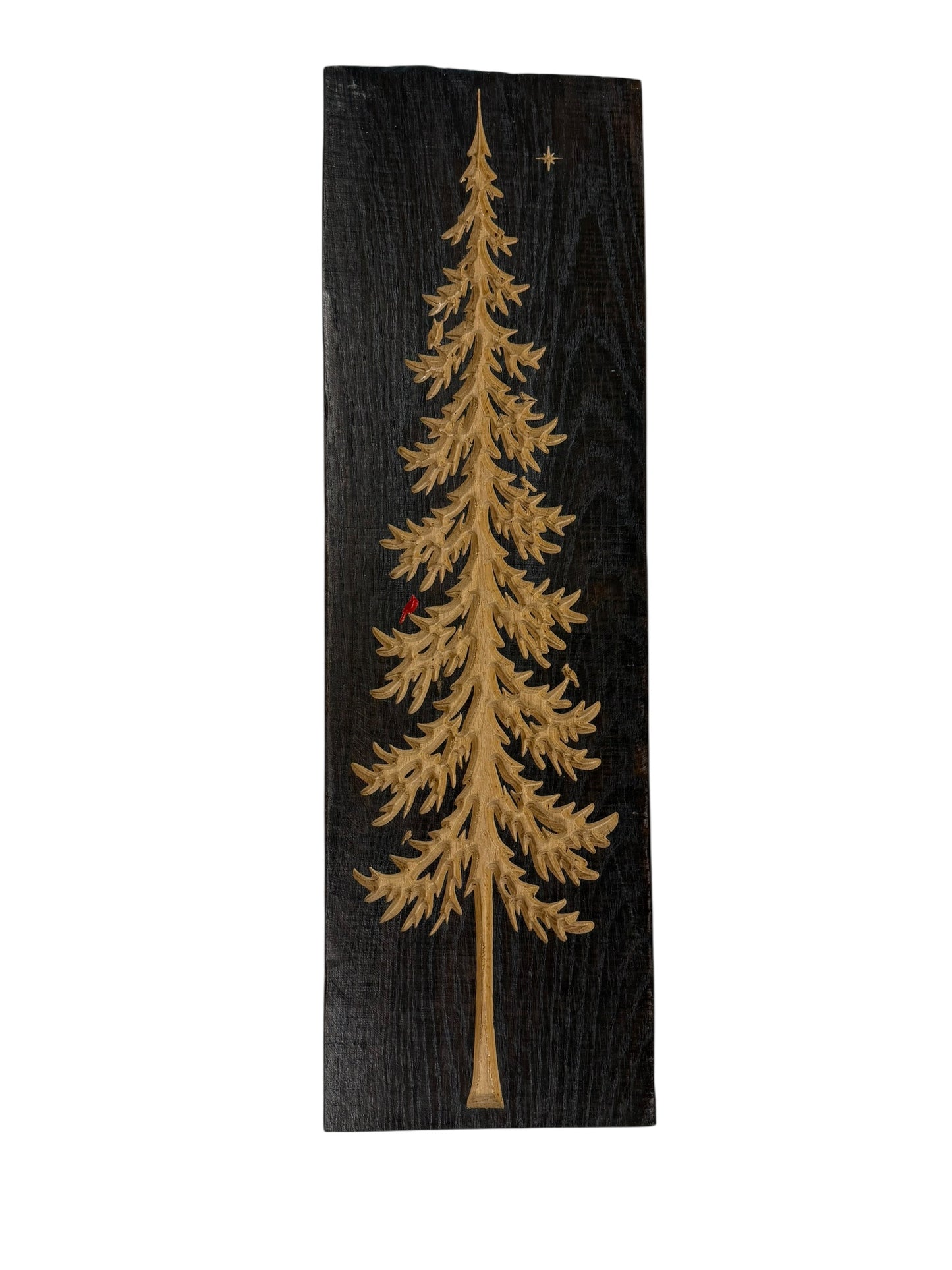 Frostpine — Live Edge Vertical Pine Tree Wall Art