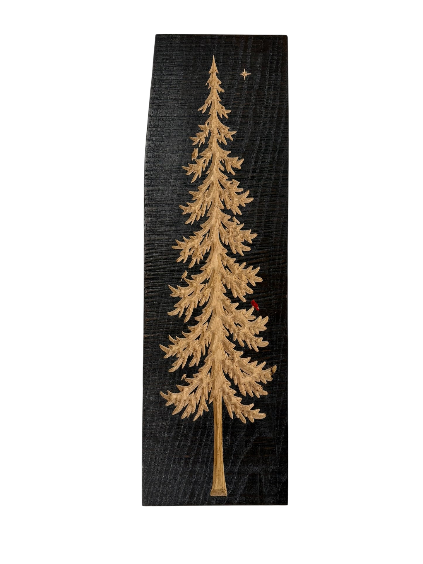 Frostpine — Live Edge Vertical Pine Tree Wall Art