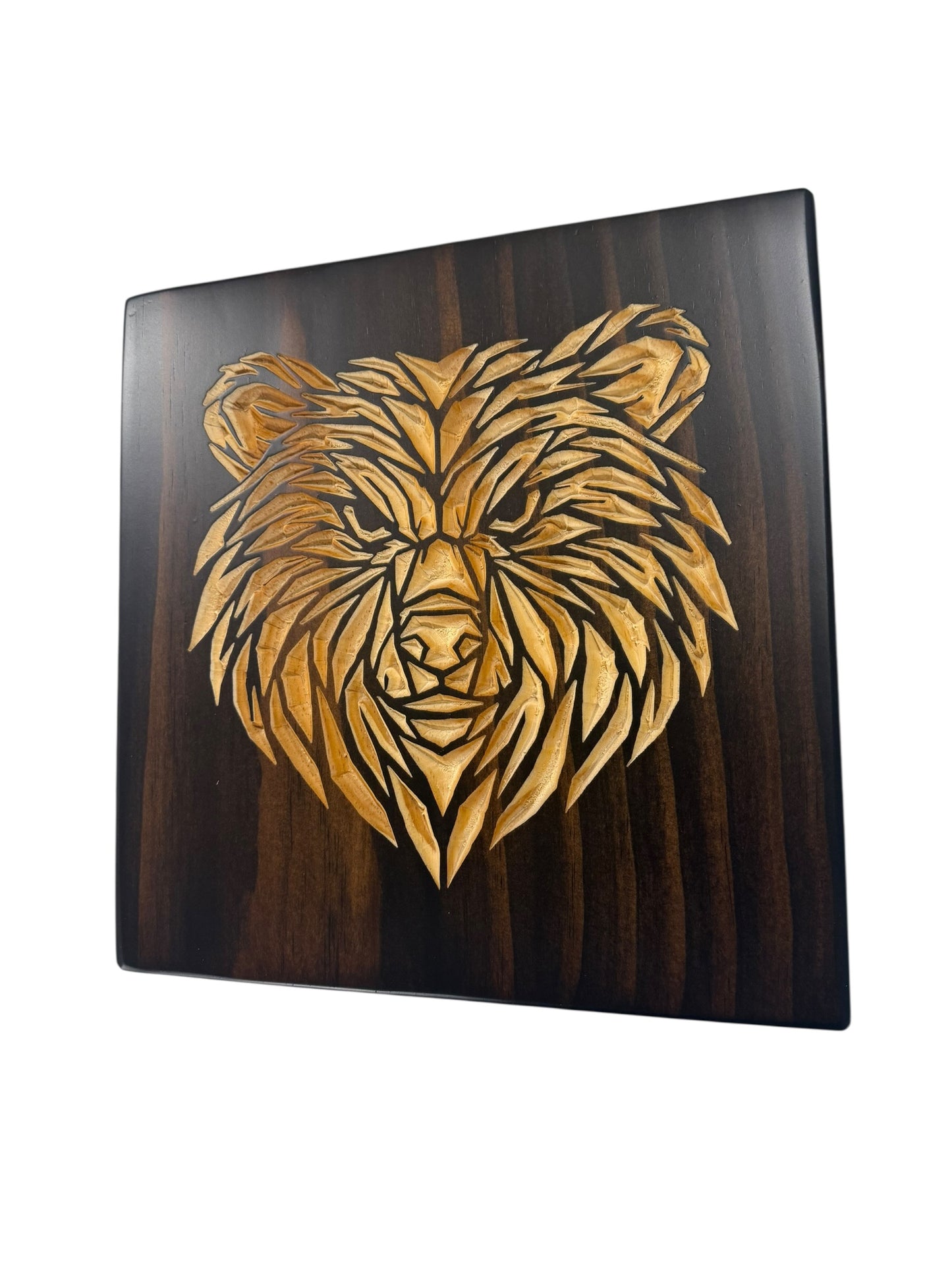 Geometric Bear Wall Art – Timber Apex Collection