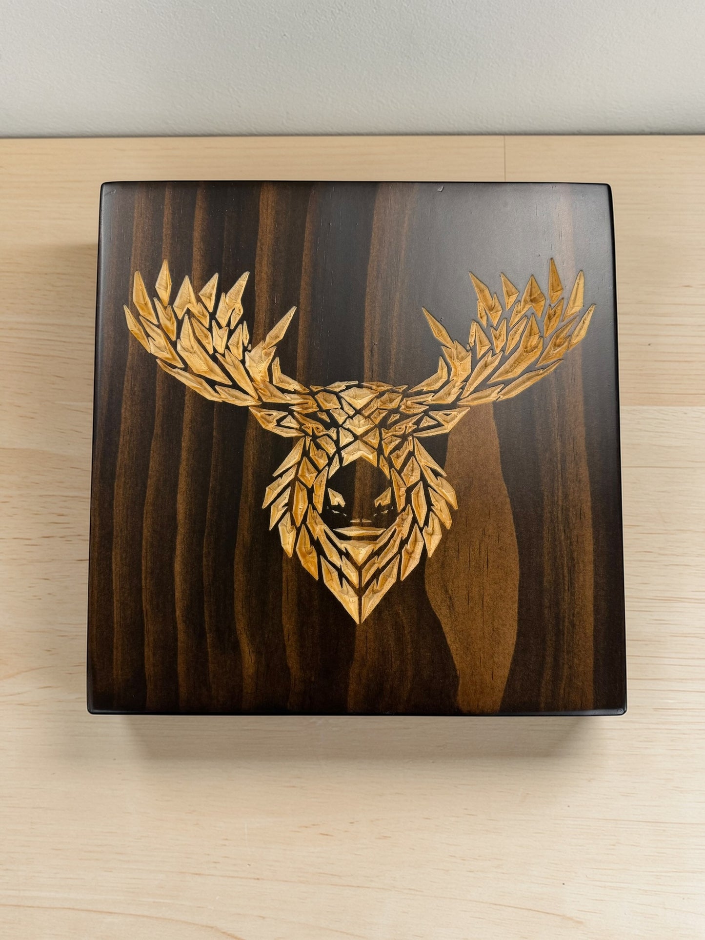 Geometric Moose Wall Art – Timber Apex Collection