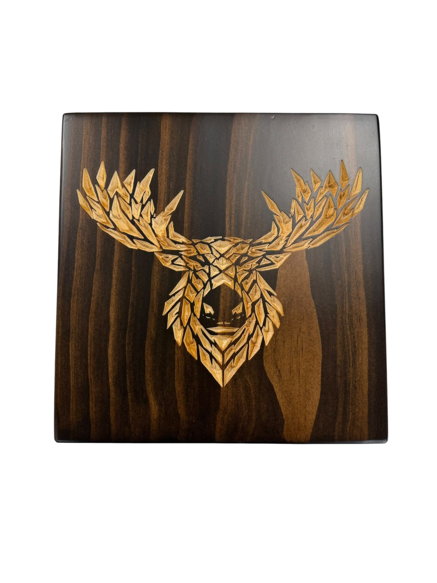Geometric Moose Wall Art – Timber Apex Collection