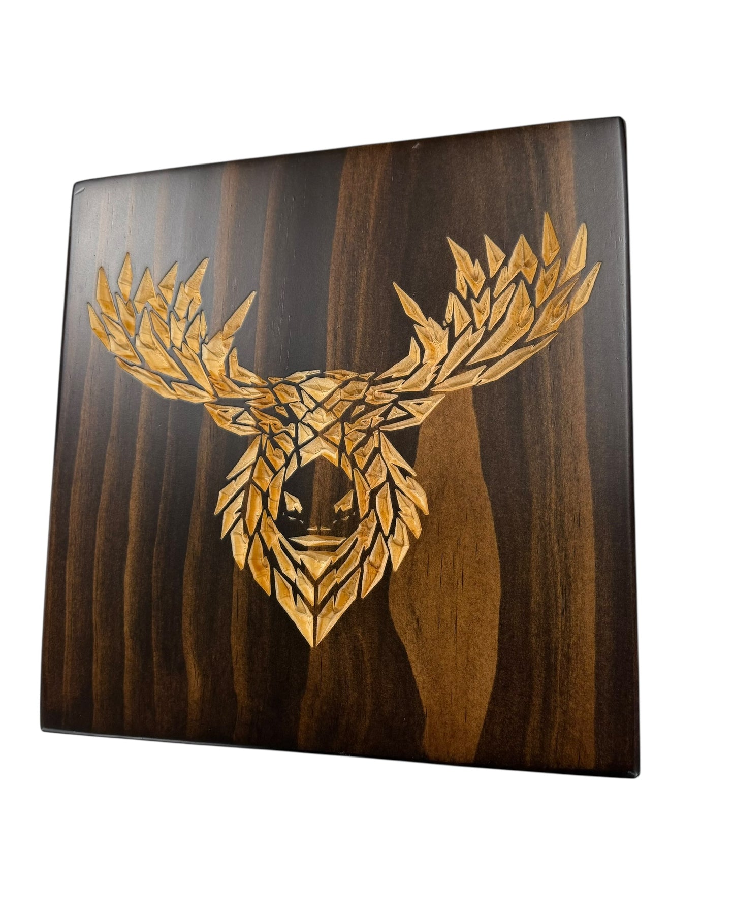 Geometric Moose Wall Art – Timber Apex Collection