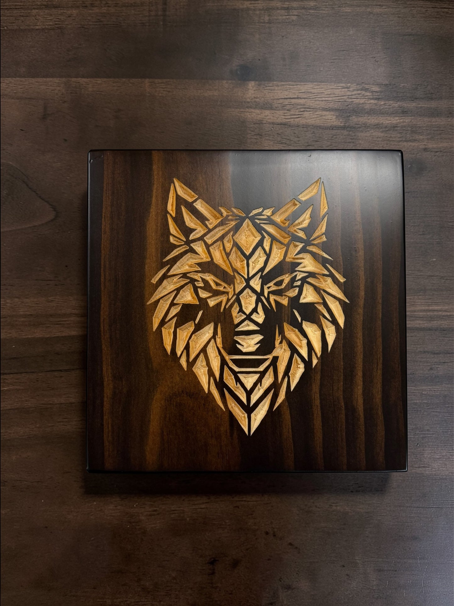 Geometric Wolf Wall Art – Timber Apex Collection