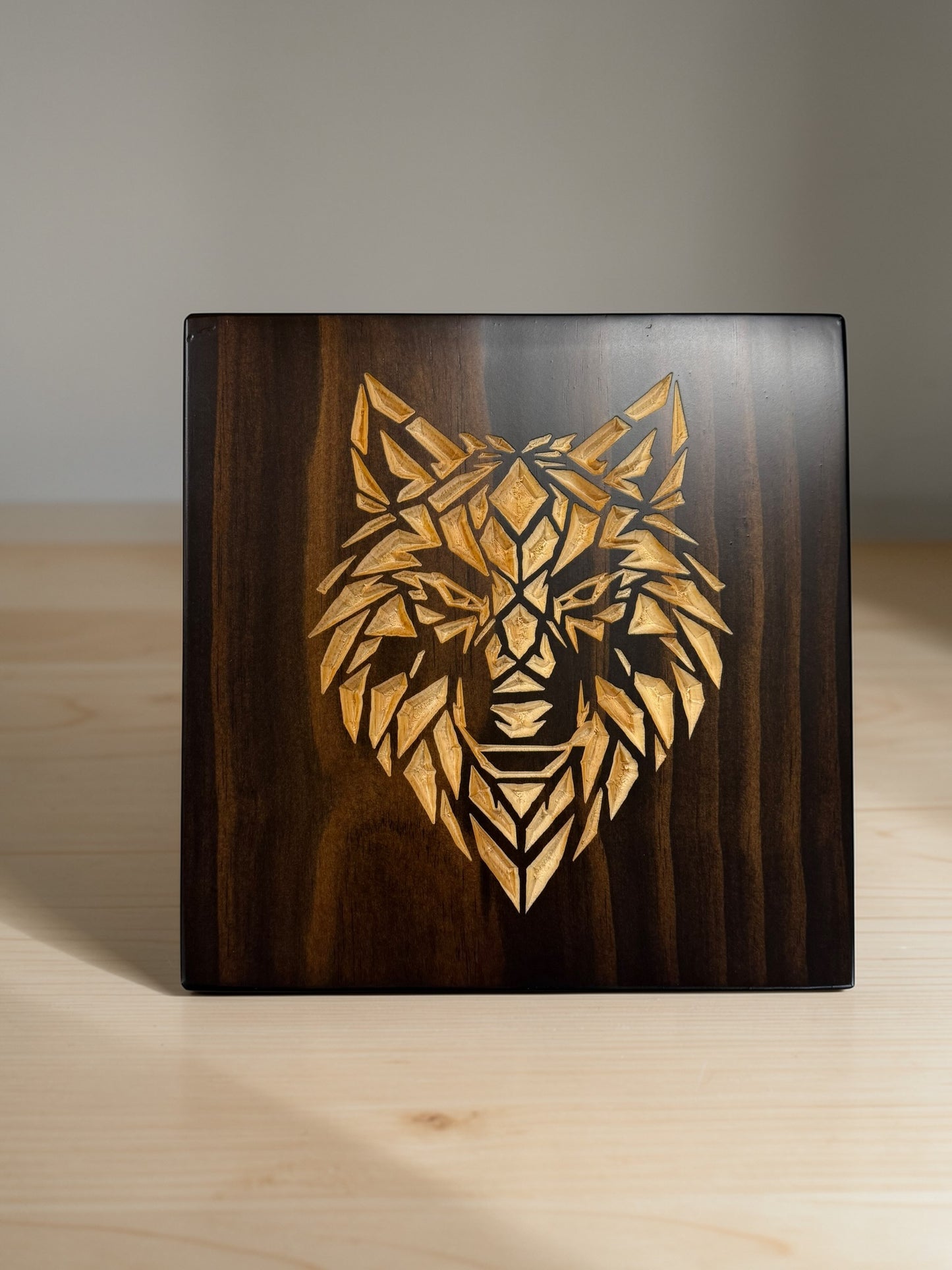 Geometric Wolf Wall Art – Timber Apex Collection