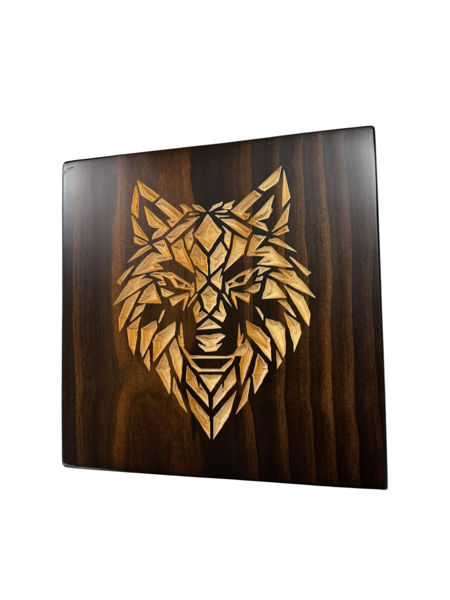 Geometric Wolf Wall Art – Timber Apex Collection