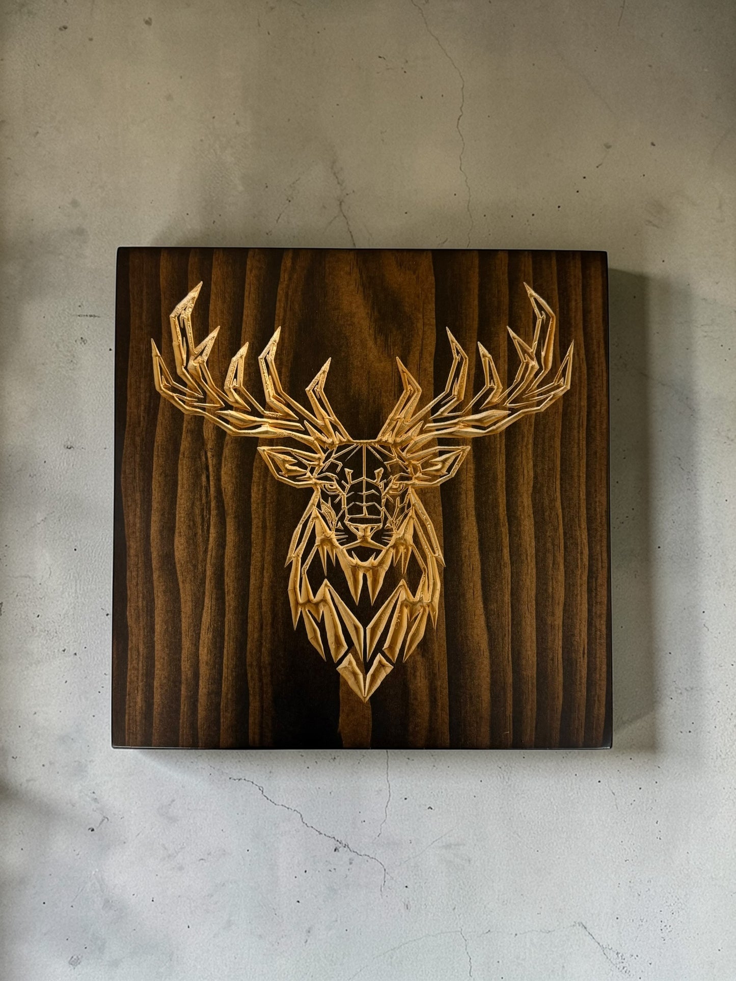 Geometric Elk Wall Art – Timber Apex Collection