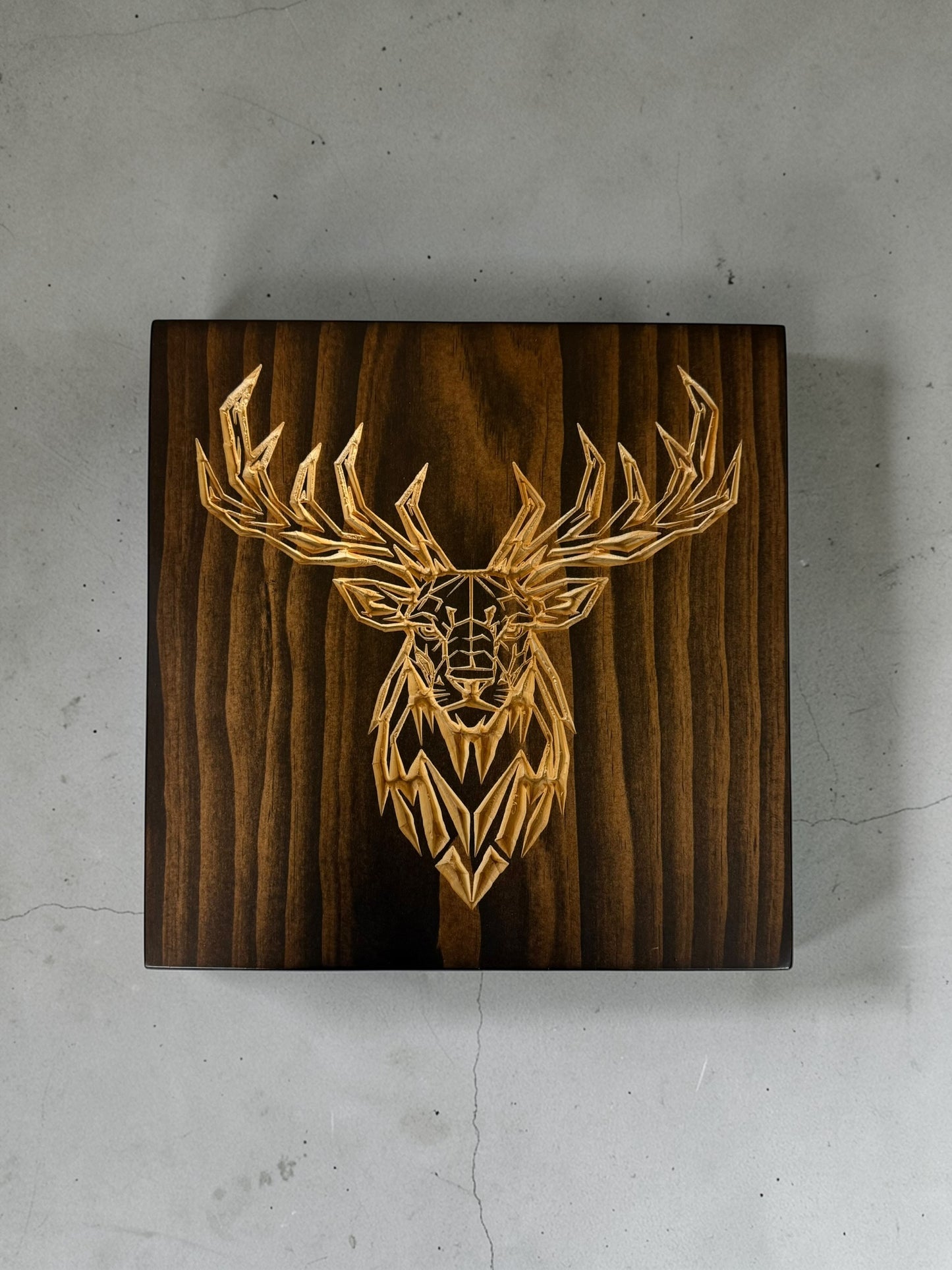 Geometric Elk Wall Art – Timber Apex Collection