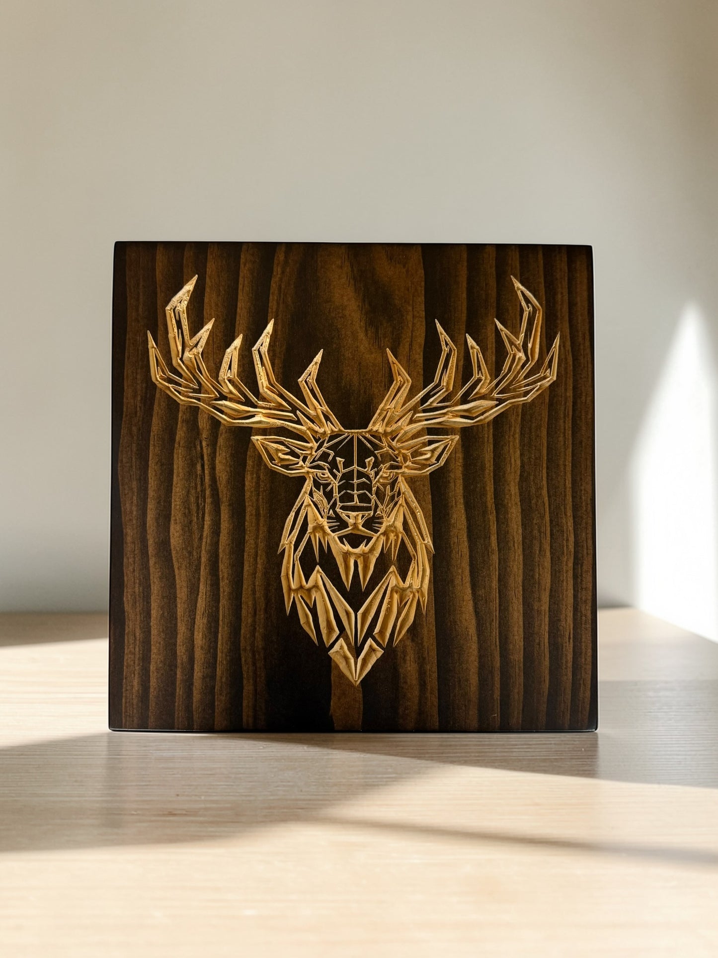 Geometric Elk Wall Art – Timber Apex Collection