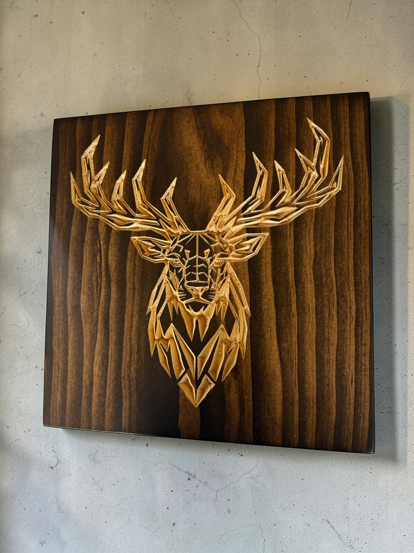 Geometric Elk Wall Art – Timber Apex Collection