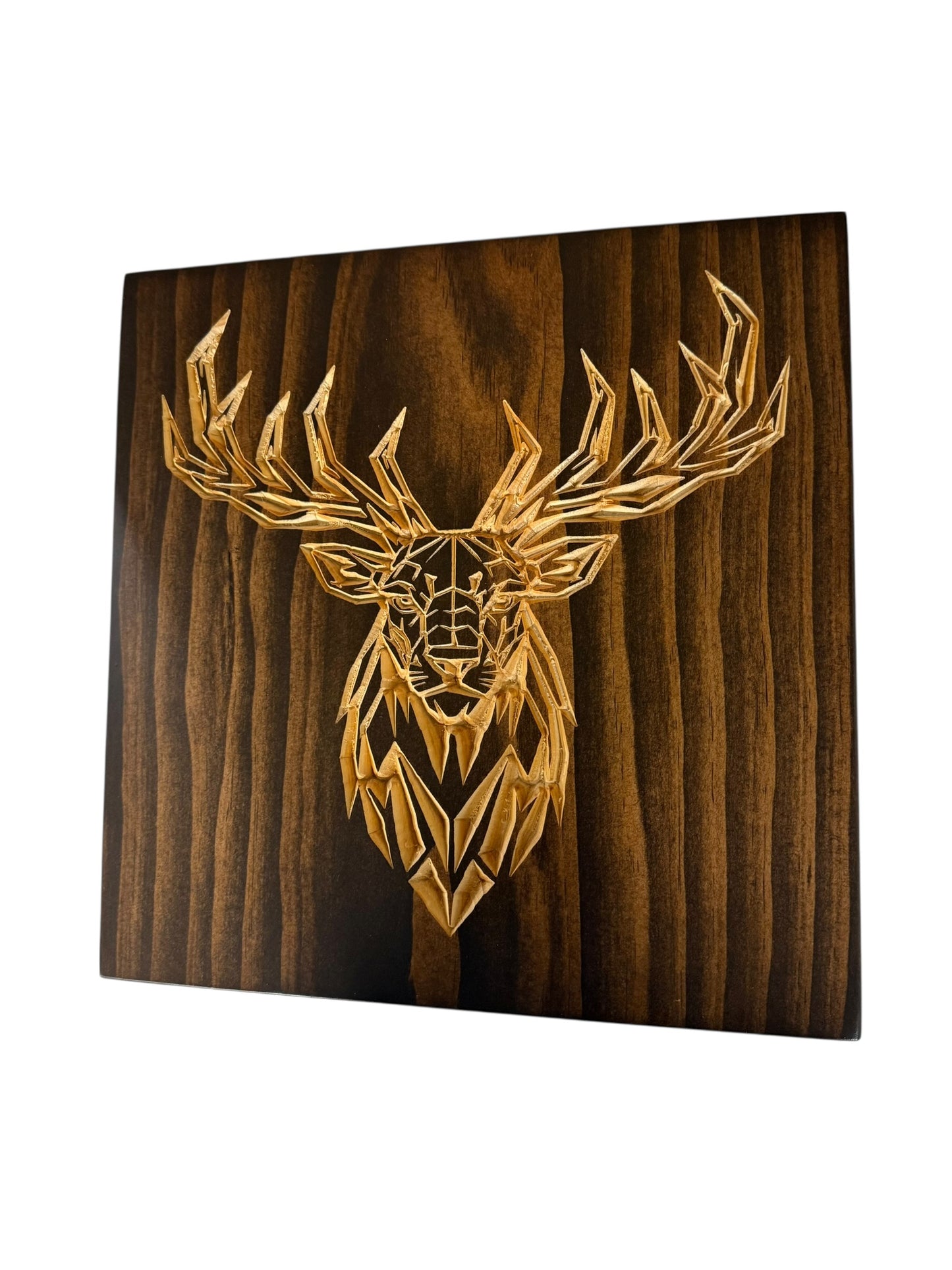 Geometric Elk Wall Art – Timber Apex Collection