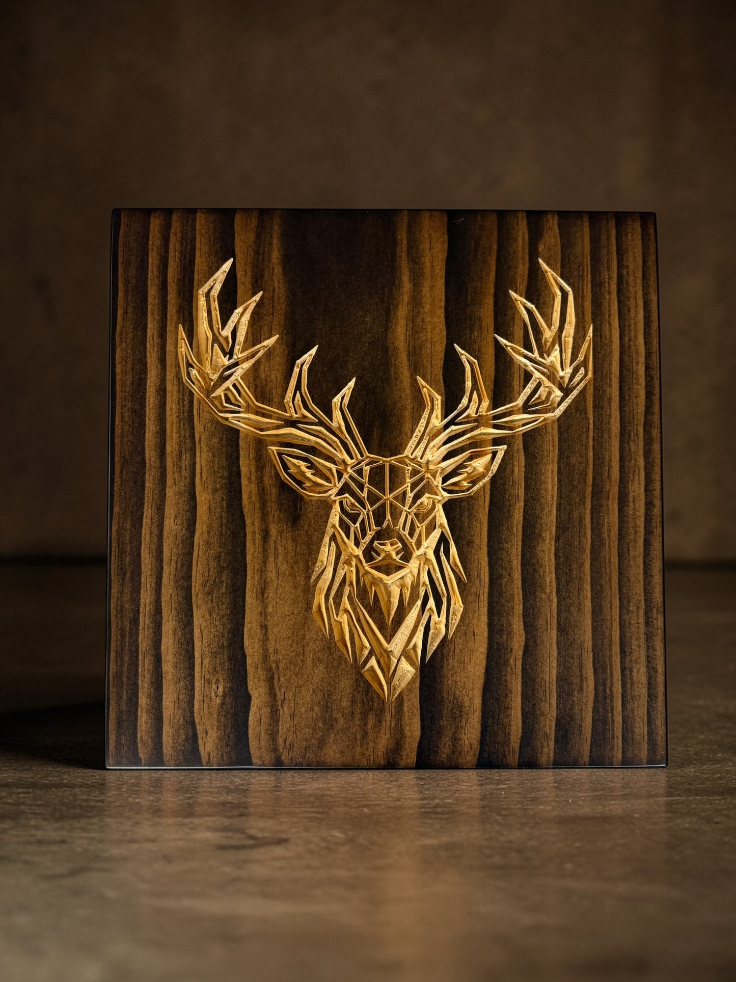 Geometric Whitetail Deer Wall Art – Timber Apex Collection