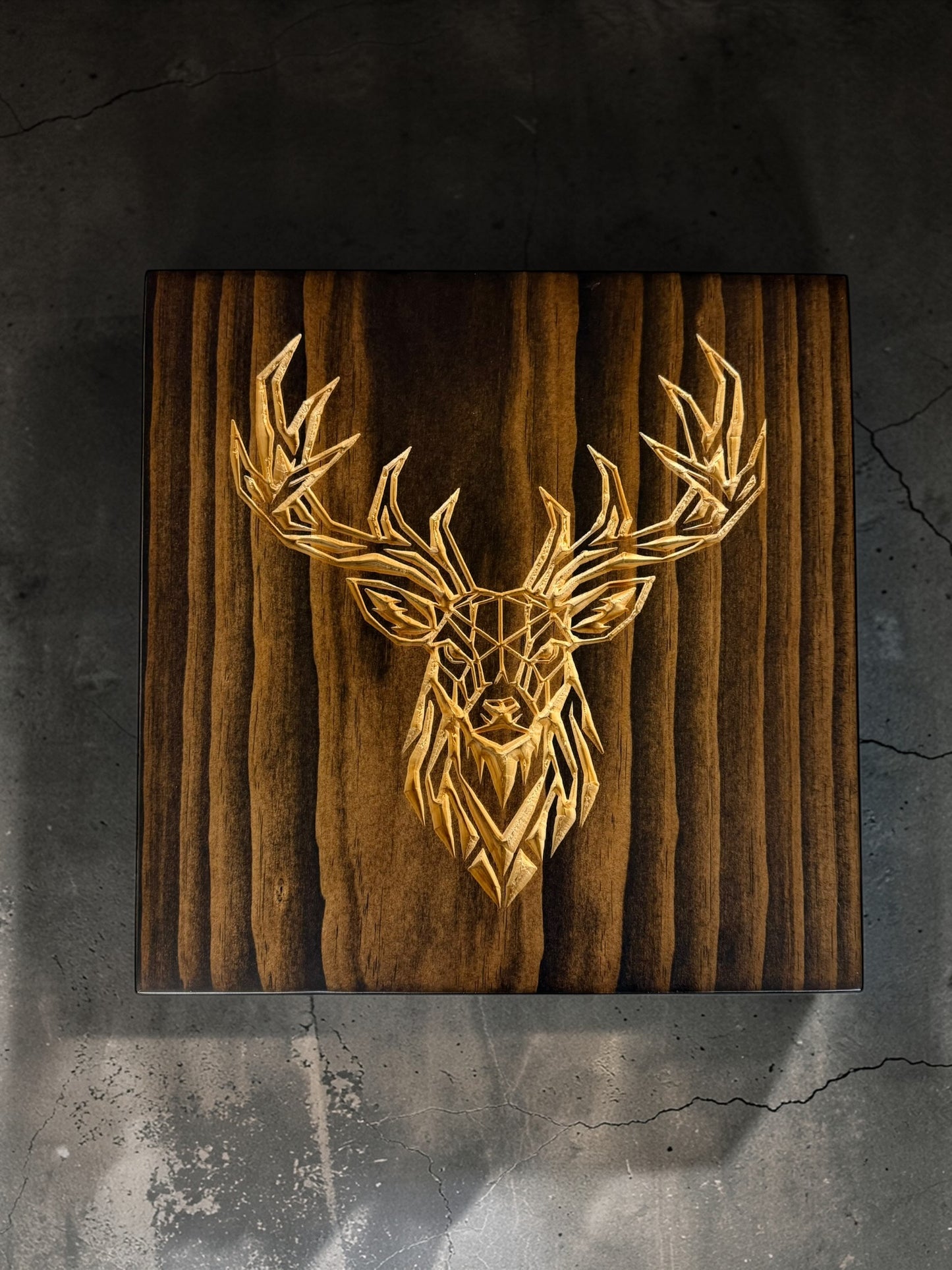 Geometric Whitetail Deer Wall Art – Timber Apex Collection