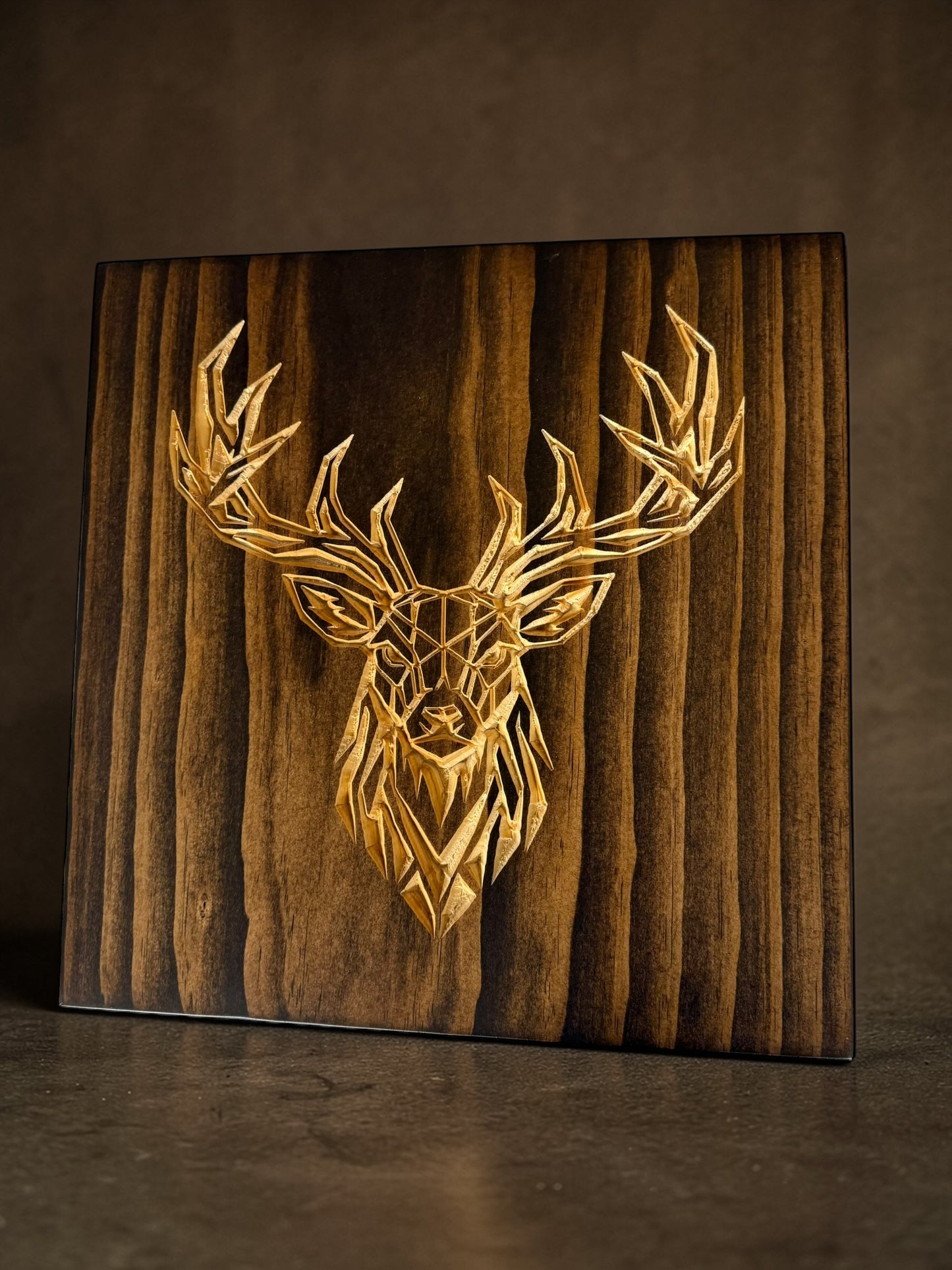 Geometric Whitetail Deer Wall Art – Timber Apex Collection