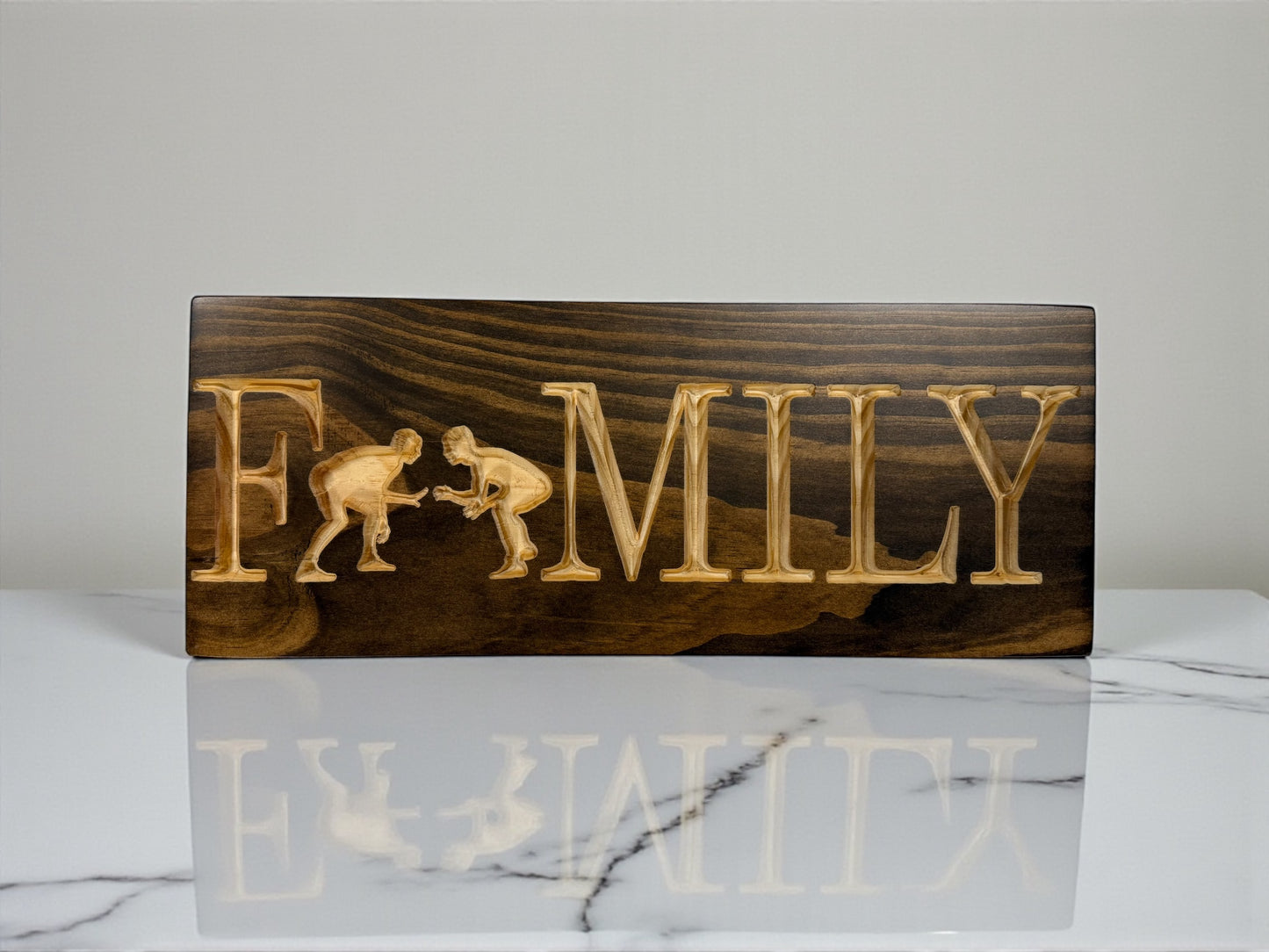 Rustic Sports Home Decor | Carved Wooden Wall Art | Made by CARVEDN