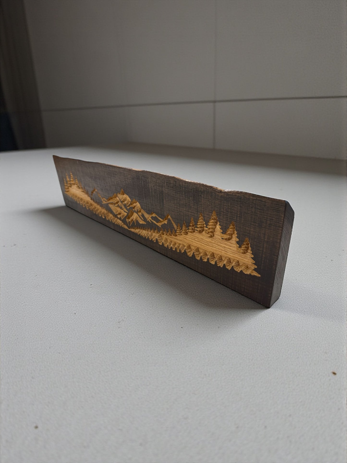 Summit Ridge Live Edge Shelf Sign – Approx. 5” x 24”