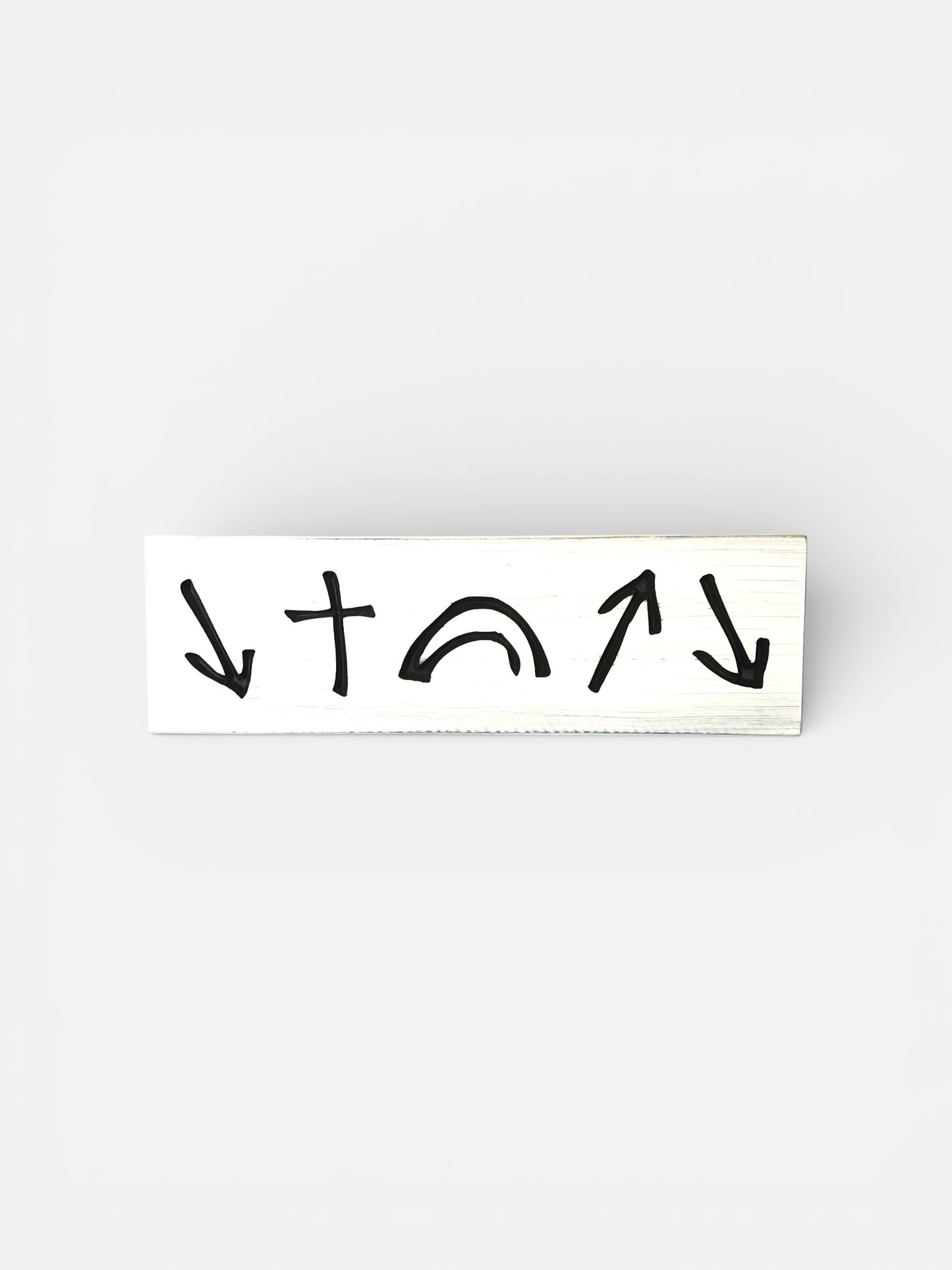 The Gospel in Five Symbols Wood Sign – 7” x 18”