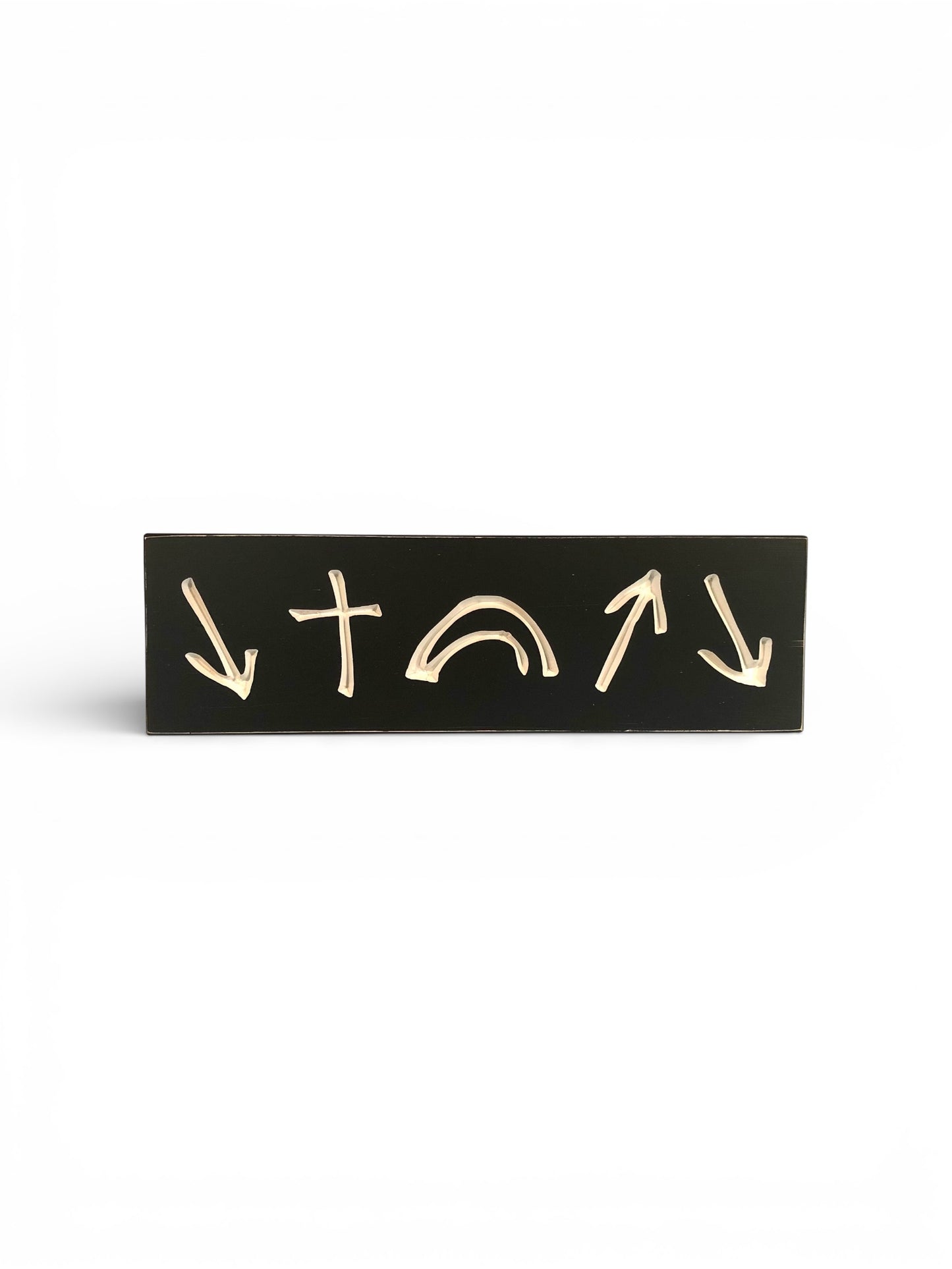 The Gospel in Five Symbols Wood Sign – 7” x 18”