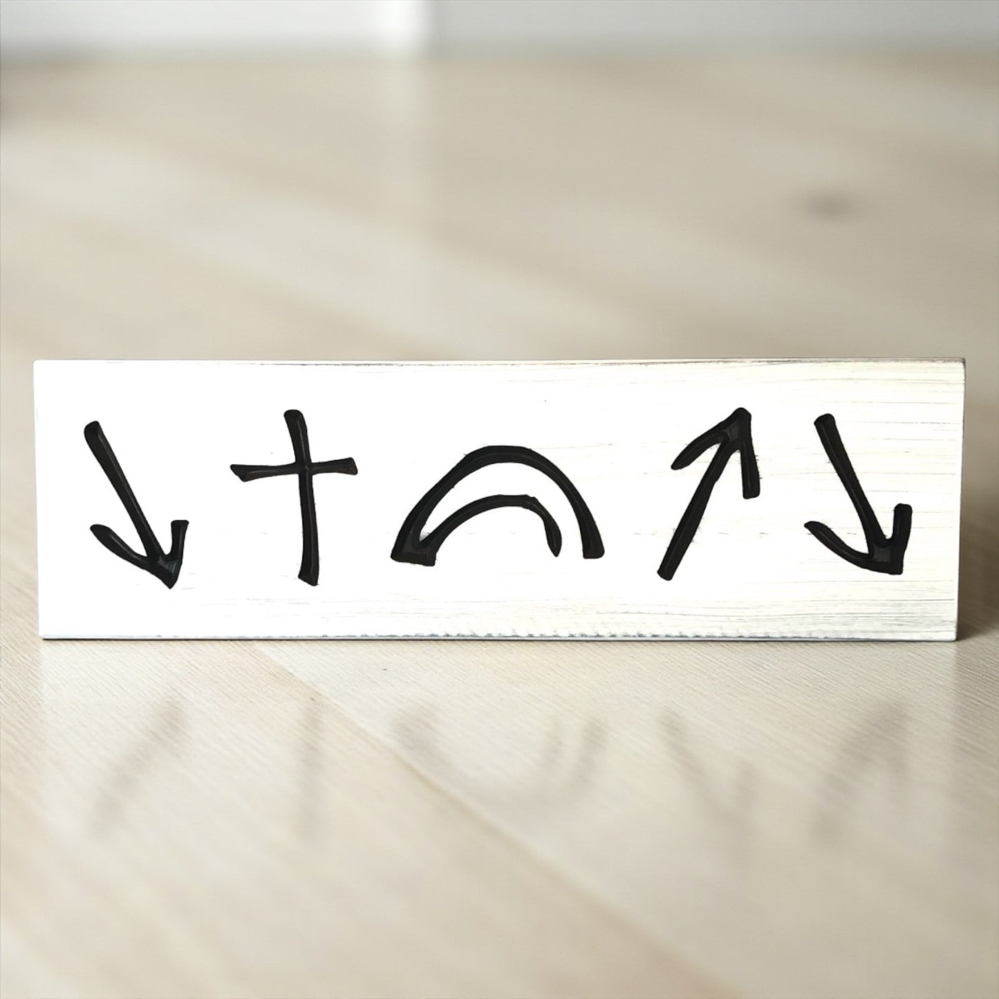 The Gospel in Five Symbols Wood Sign – 7” x 18”