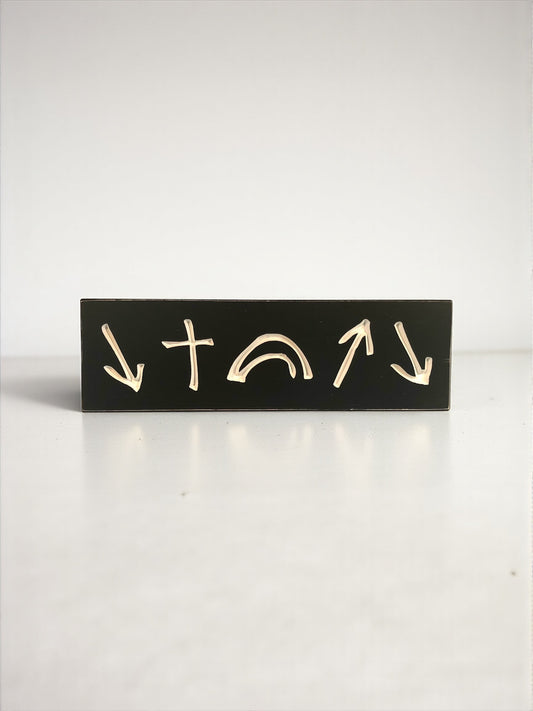 The Gospel in Five Symbols Wood Sign – 7” x 18”