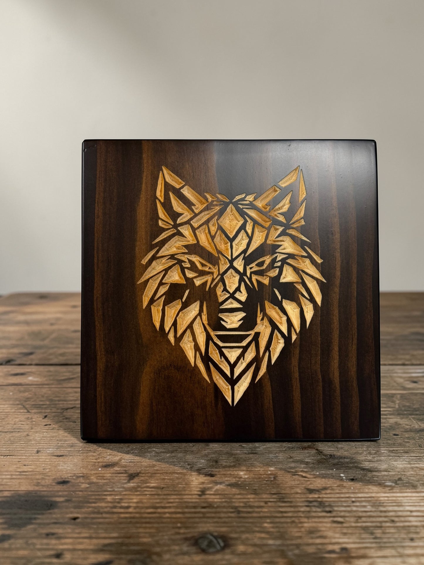 Geometric Wolf Wall Art – Timber Apex Collection