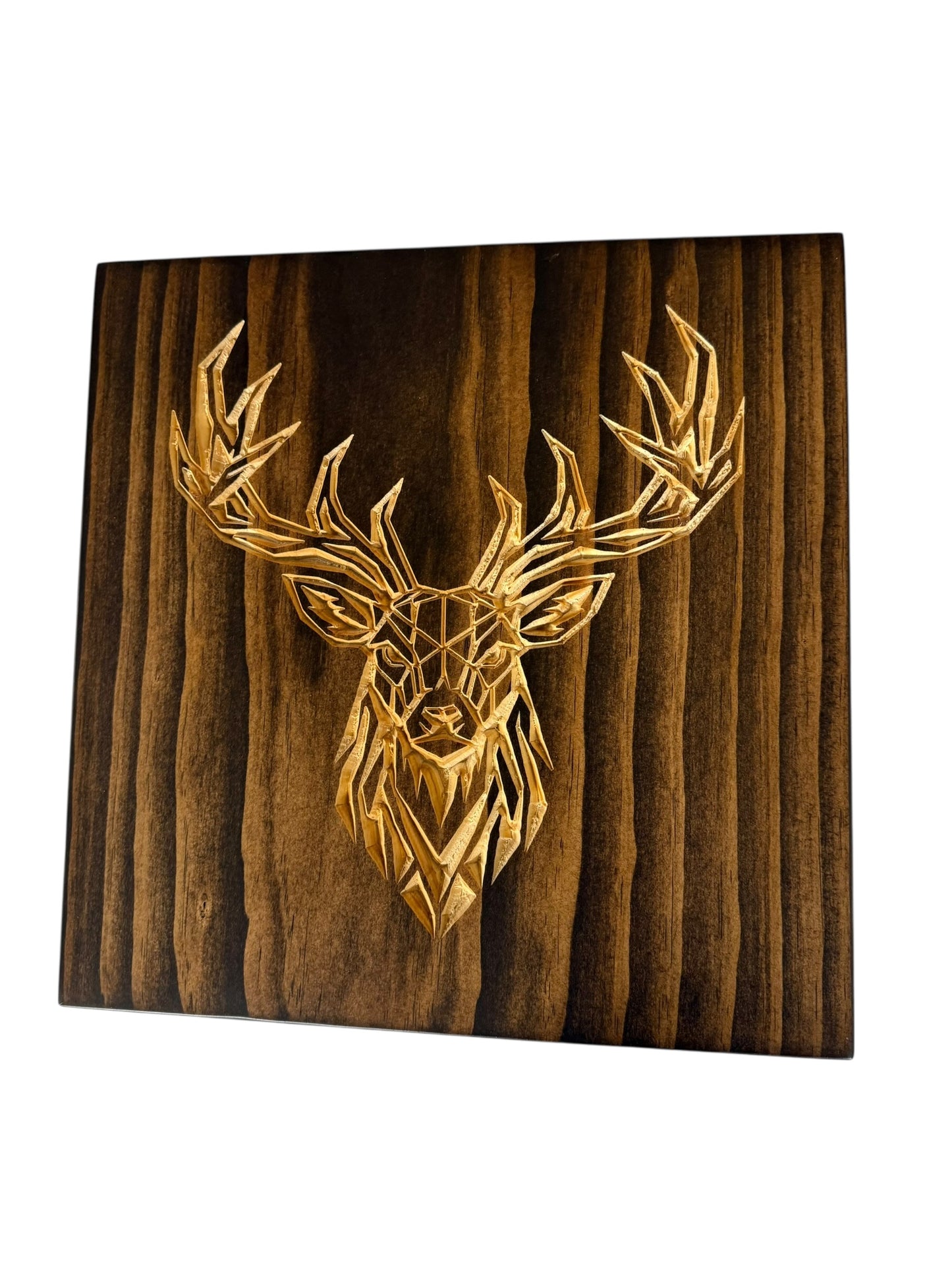 Geometric Whitetail Deer Wall Art – Timber Apex Collection