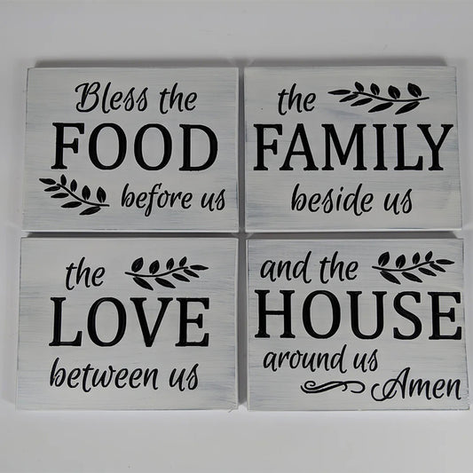 Bless the Food before us-Four Sign Set