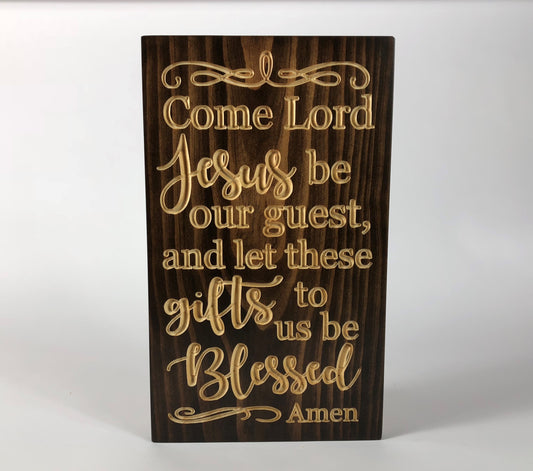 Come Lord Jesus-Dinner Prayer