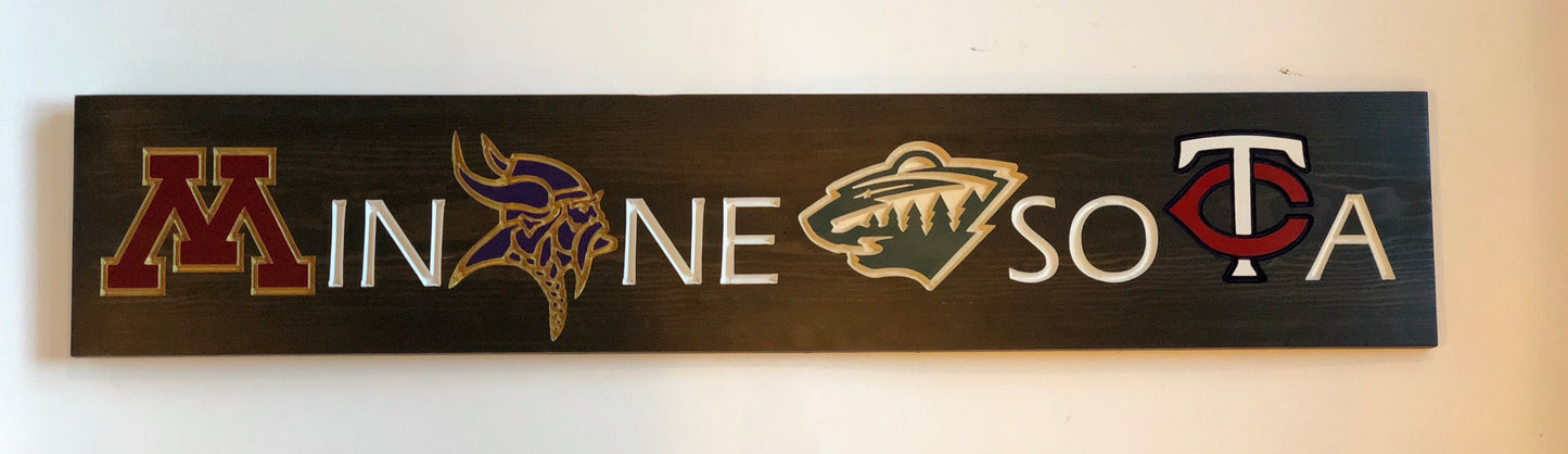 Minnesota Team Sign-Wild Color