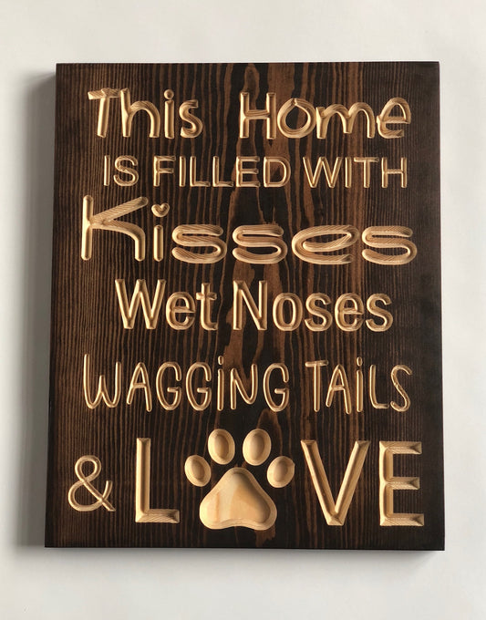 Dog Lover Sign-Wagging Tails